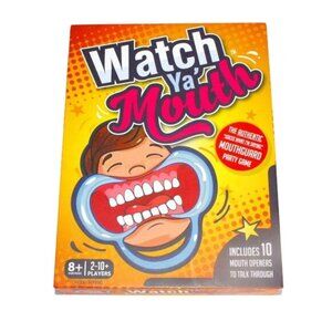 Watch Ya' Mouth Board Mouthguard Party Game Open Box